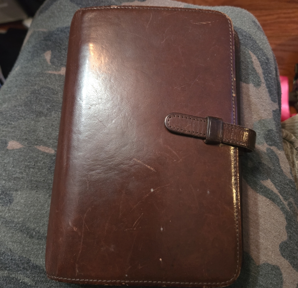 Coach Vintage  Leather Travel Organizer Folio - Brown